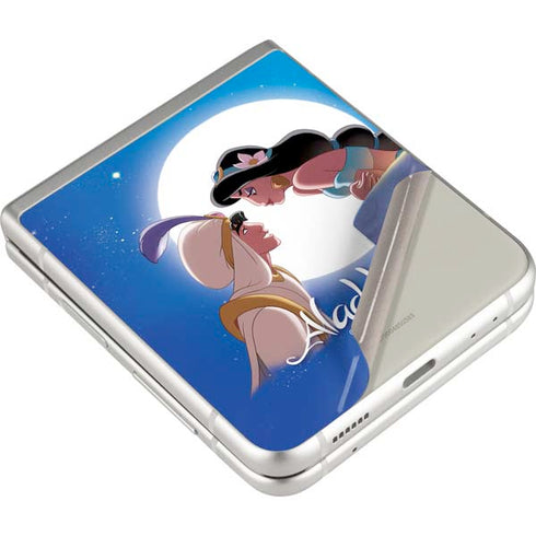 Disney Aladdin and Princess Jasmine Kiss Galaxy Z Flip3 5G Skin